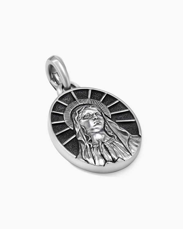 Mary Amulet in Sterling Silver, 20mm