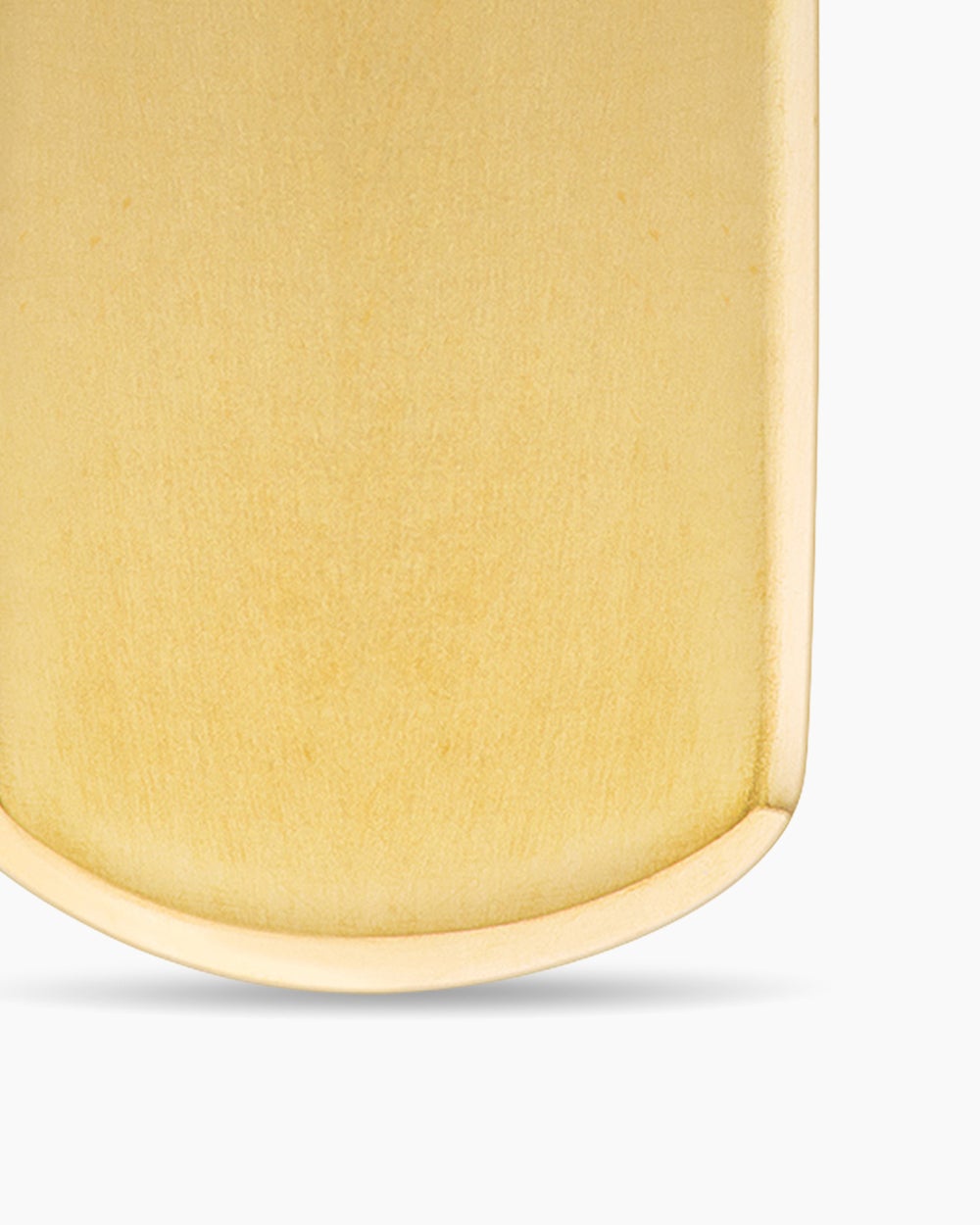 Mens Chevron Tag in 18K Yellow Gold, 21mm