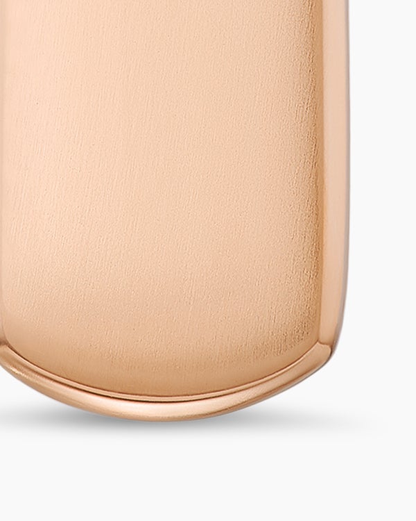 Médaille Chevron en or rose 18 carats, 21 mm