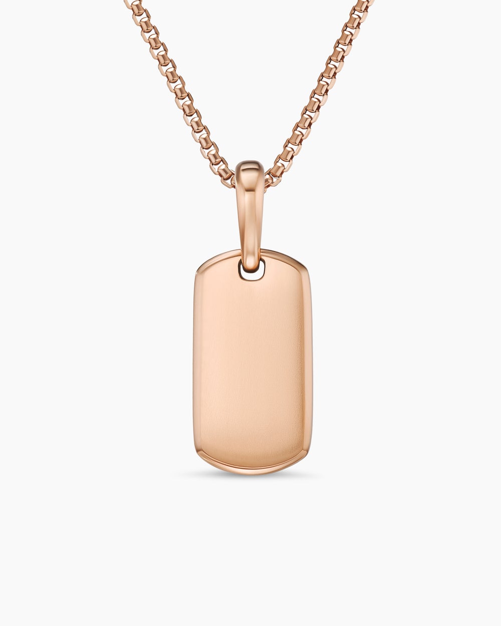 Médaille Chevron en or rose 18 carats, 21 mm hommes