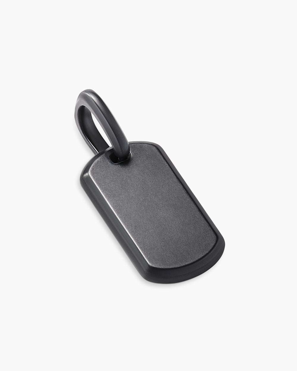 Mens Chevron Tag in Black Titanium, 21mm