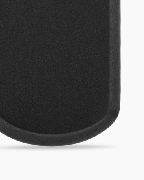 Mens Chevron Tag in Black Titanium, 21mm