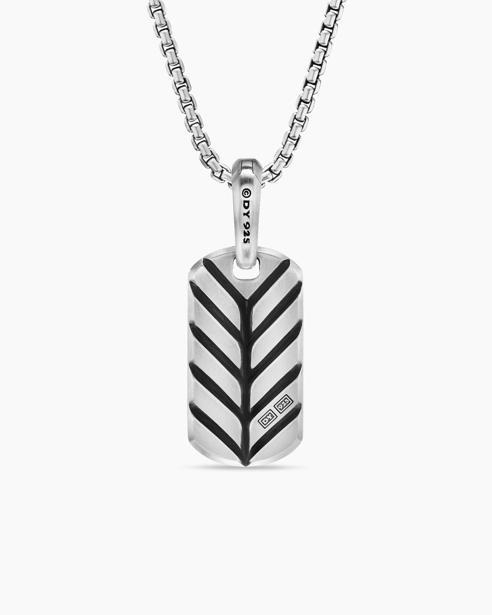 Médaille Chevron en argent sterling avec lapis-lazuli, 21 mm hommes