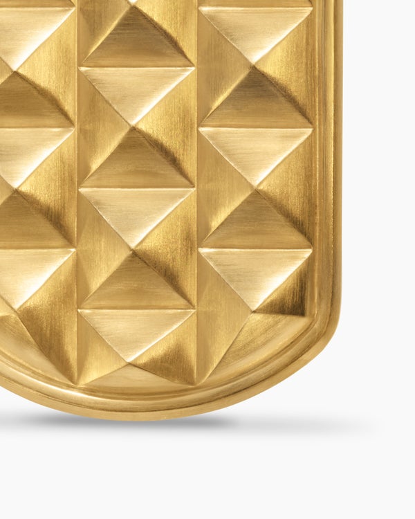 Croix Pyramid en or jaune 18 carats, 24 mm