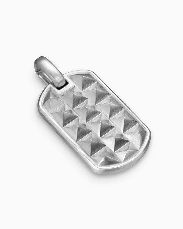 Pyramid Tag in Sterling Silver, 35mm