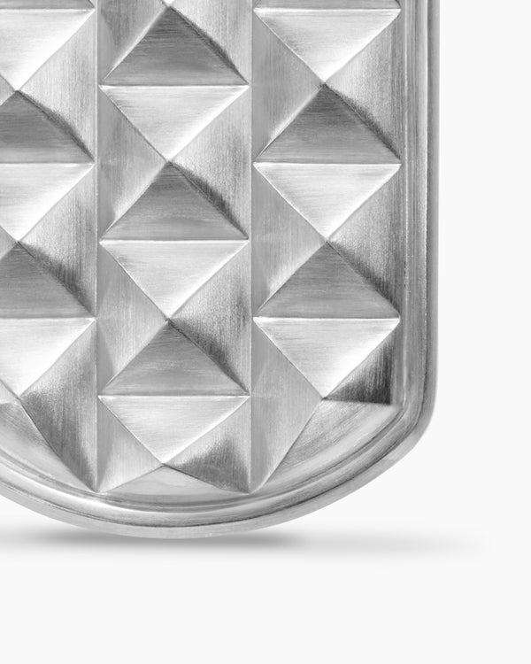 Pyramid Tag in Sterling Silver, 35mm