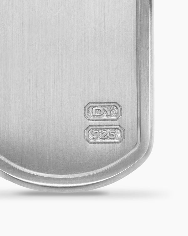 Pyramid Tag in Sterling Silver, 35mm