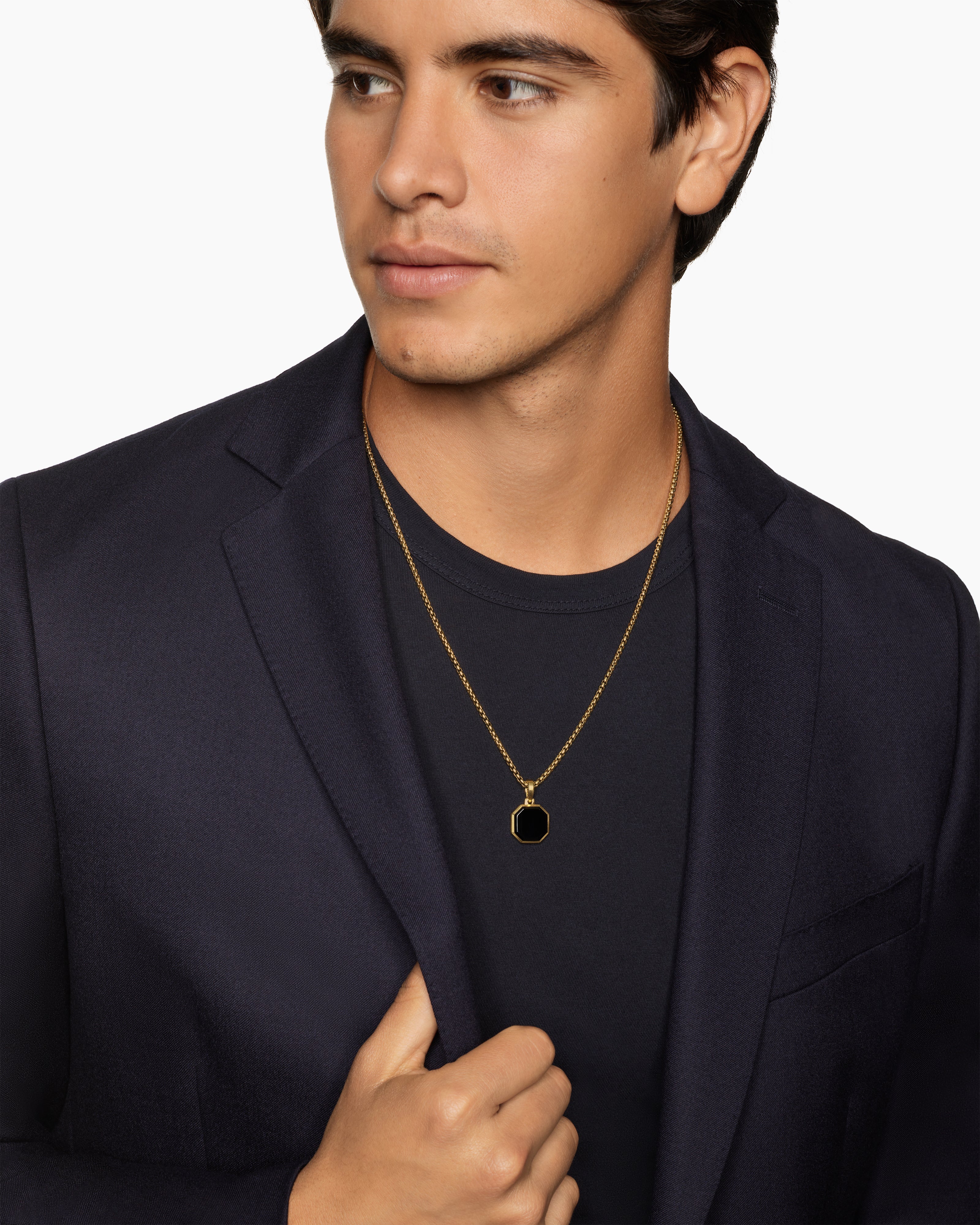David yurman gold necklace mens top