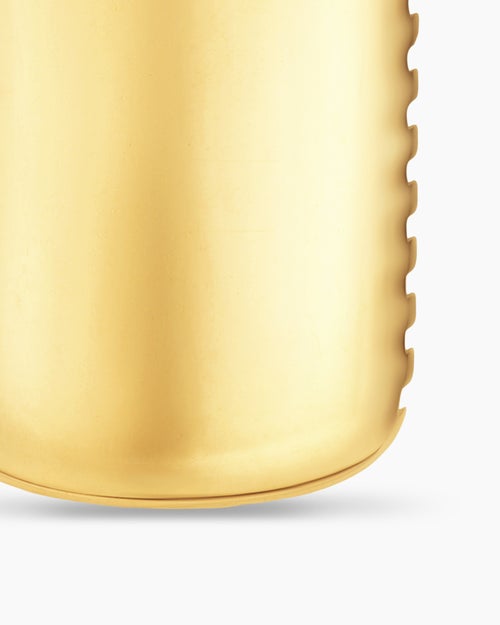Mens Chevron Tag in 18K Yellow Gold with Diamonds, 34mm