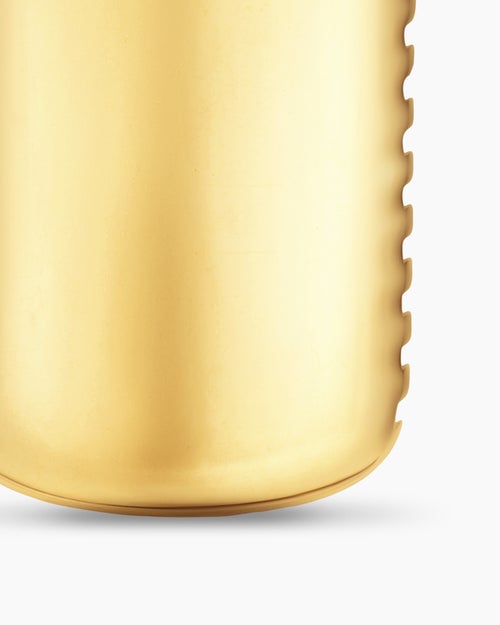 Mens Chevron Tag in 18K Yellow Gold, 34mm