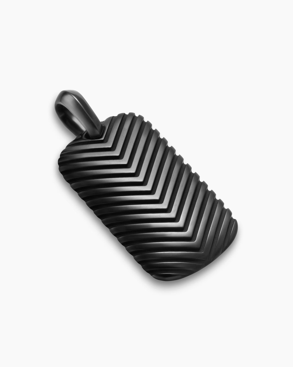 Médaille Chevron en titane noir, 34 mm homme