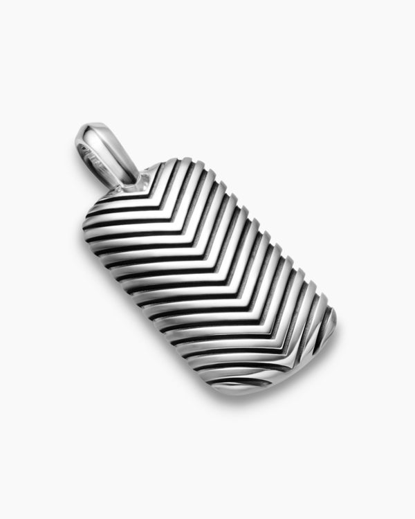 Médaille Chevron en argent sterling, 34 mm