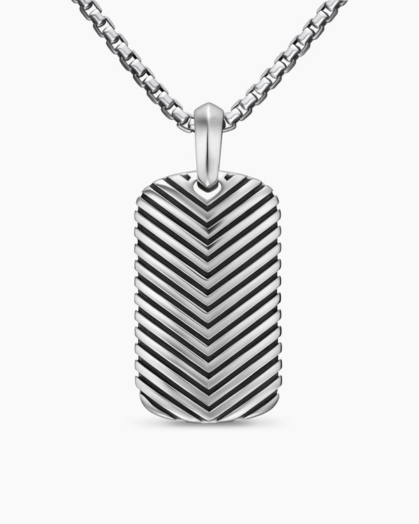 Médaille Chevron en argent sterling, 34 mm