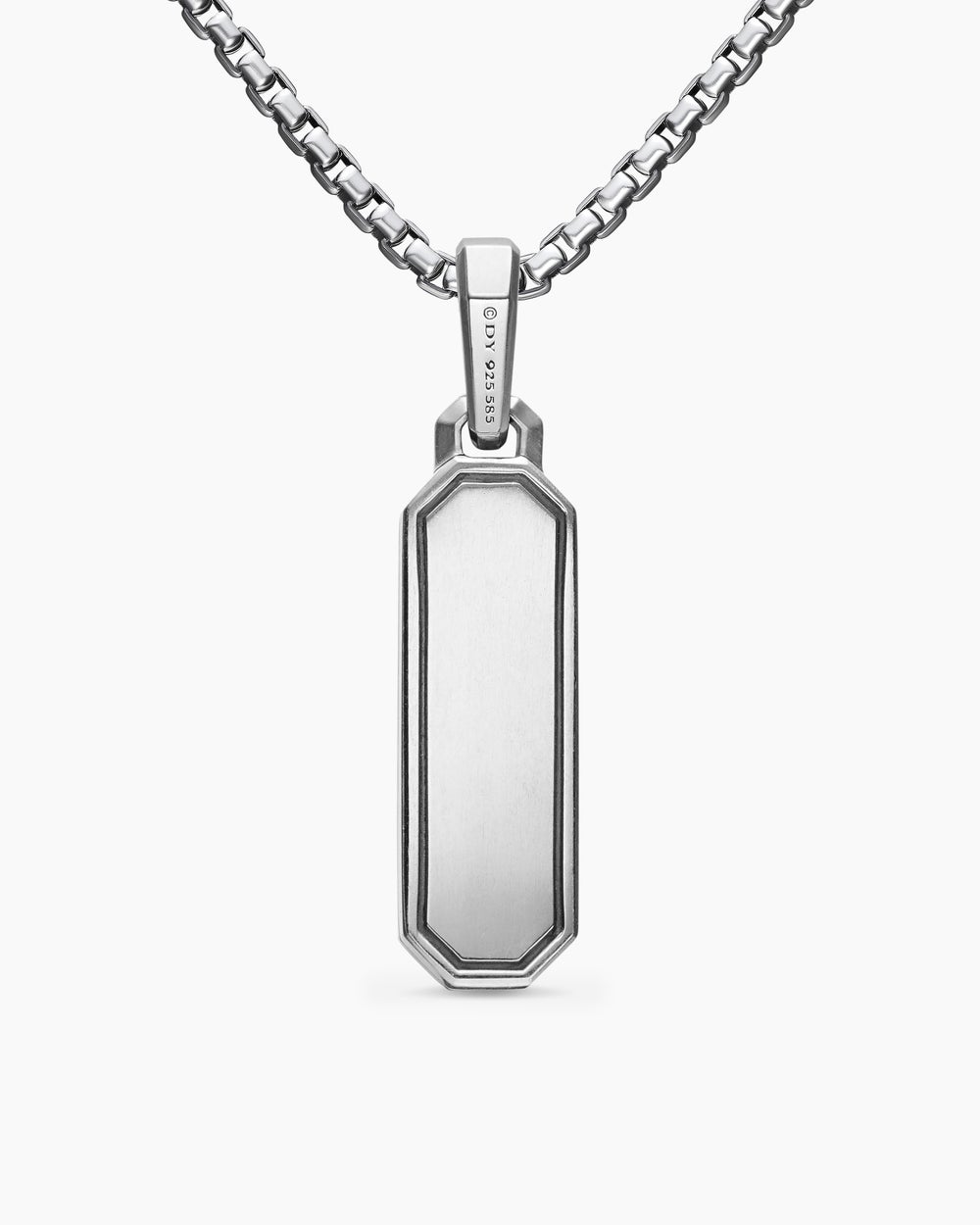 Amulette Honor en argent sterling avec or jaune 14 carats, 27 mm hommes