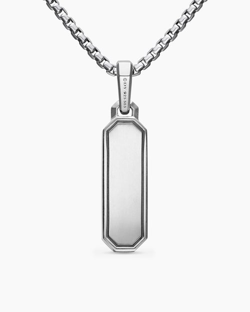 Mens Honor Amulet in Sterling Silver with 14K Yellow Gold, 27mm
