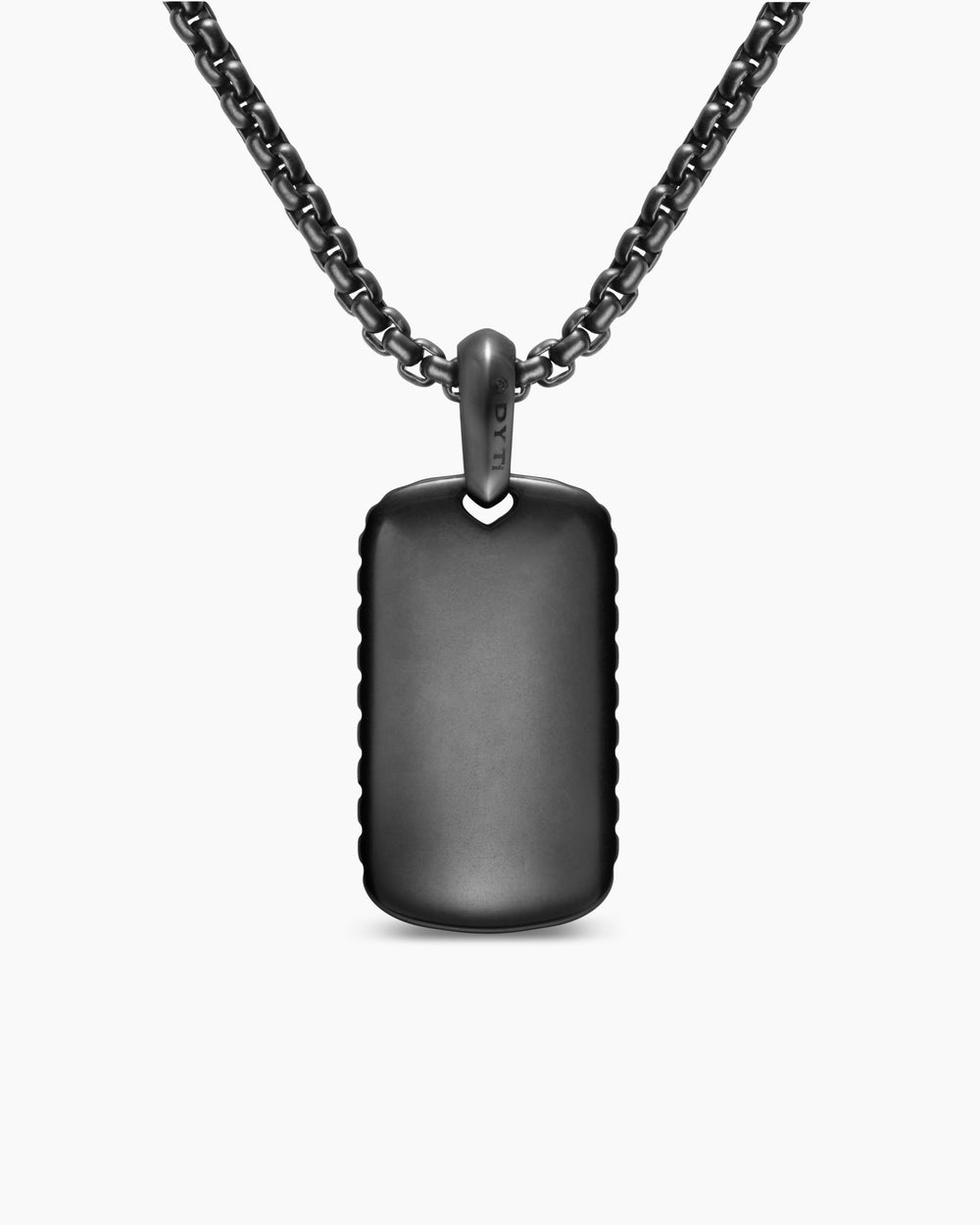 Médaille Chevron en titane noir, 27 mm hommes