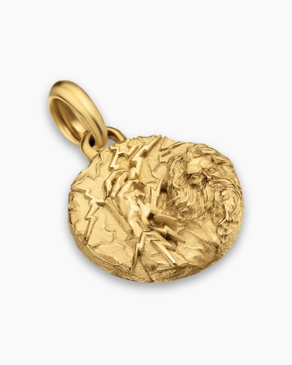 Zeus Amulet in 18K Yellow Gold, 24mm