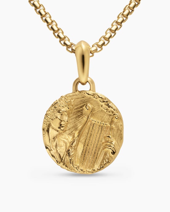 Apollo Amulet in 18K Yellow Gold, 24mm