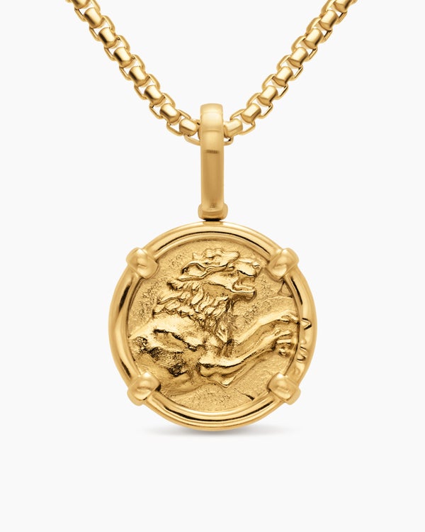 Alexander the Great Amulet in 18K Yellow Gold, 20.5mm
