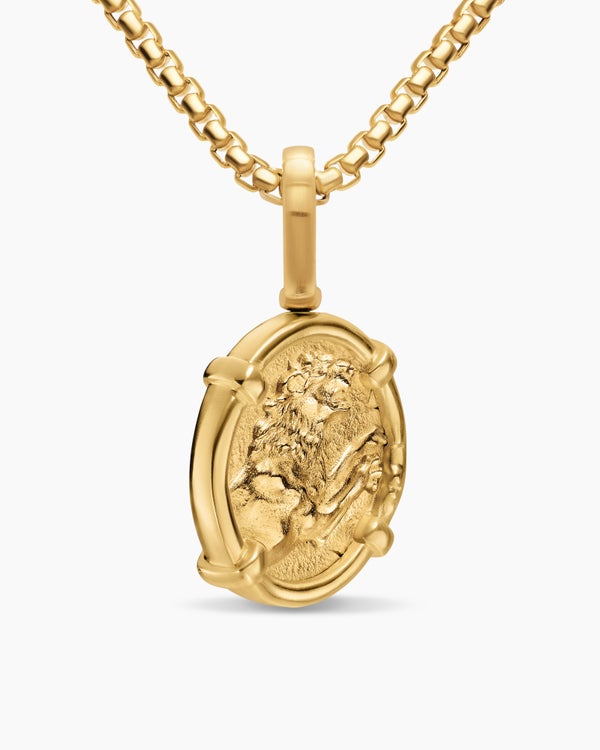 Alexander the Great Amulet in 18K Yellow Gold, 20.5mm