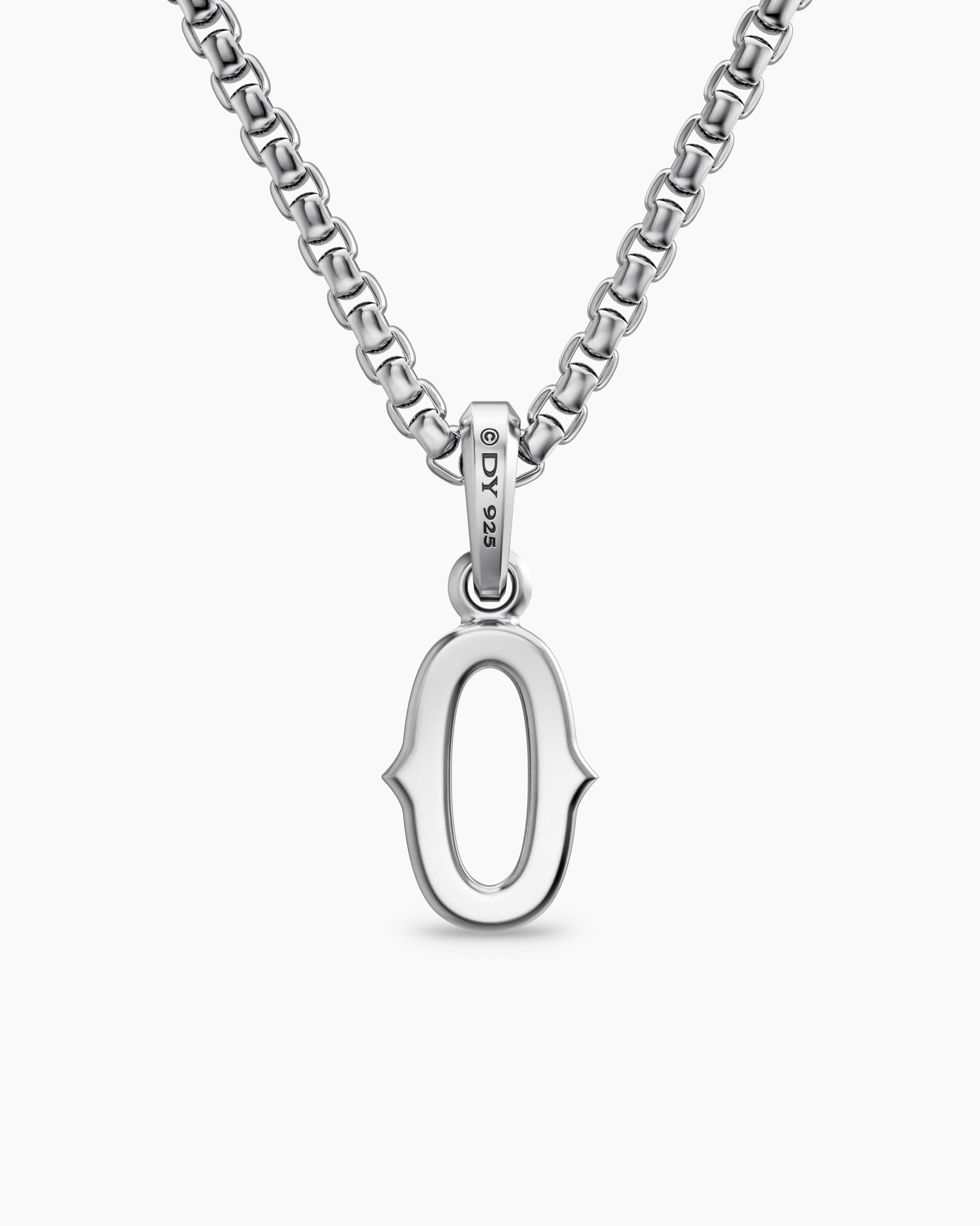 Number Zero Amulet Sterling Silver, 18.6mm - thumbnail 4