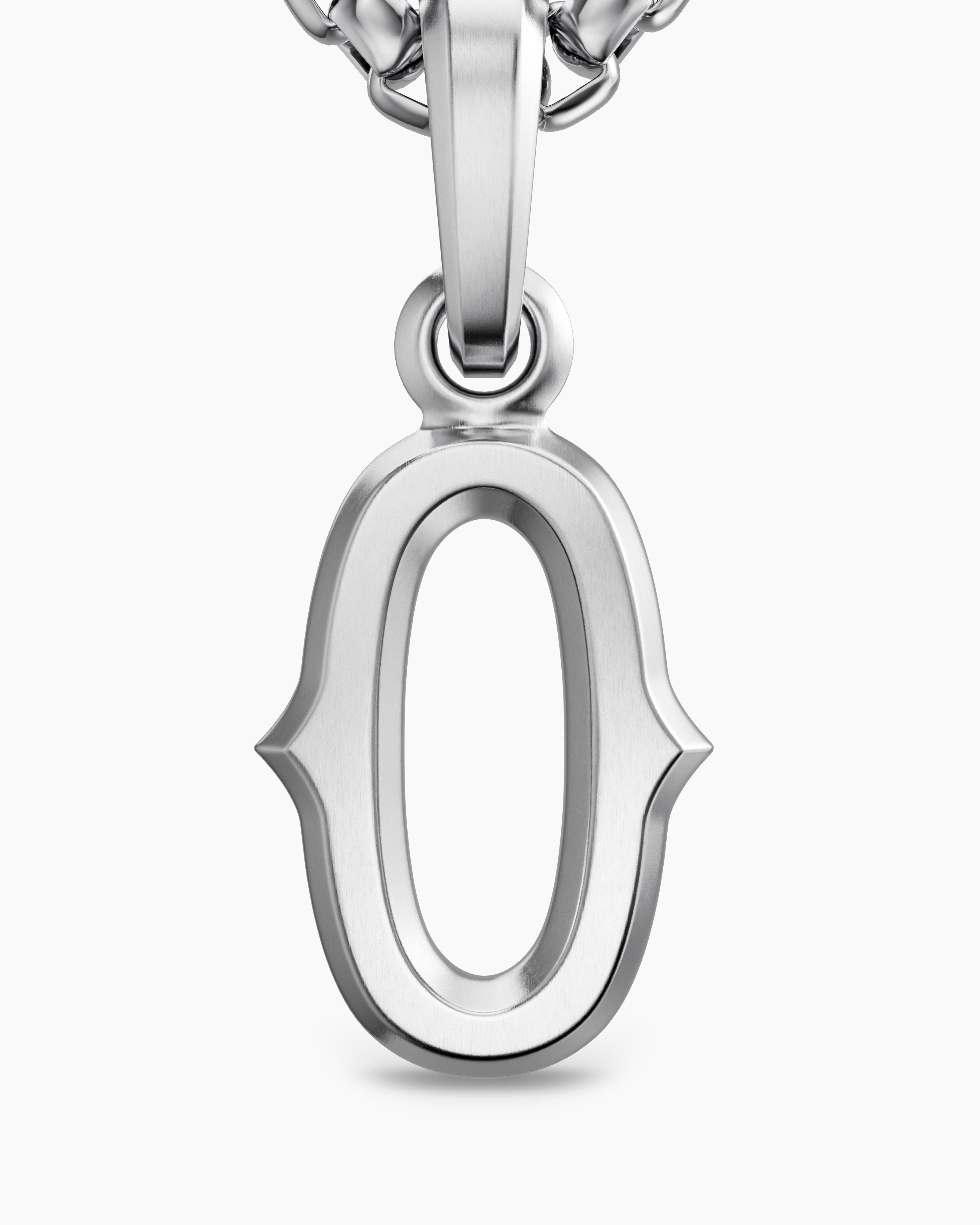 Number Zero Amulet Sterling Silver, 18.6mm - thumbnail 5