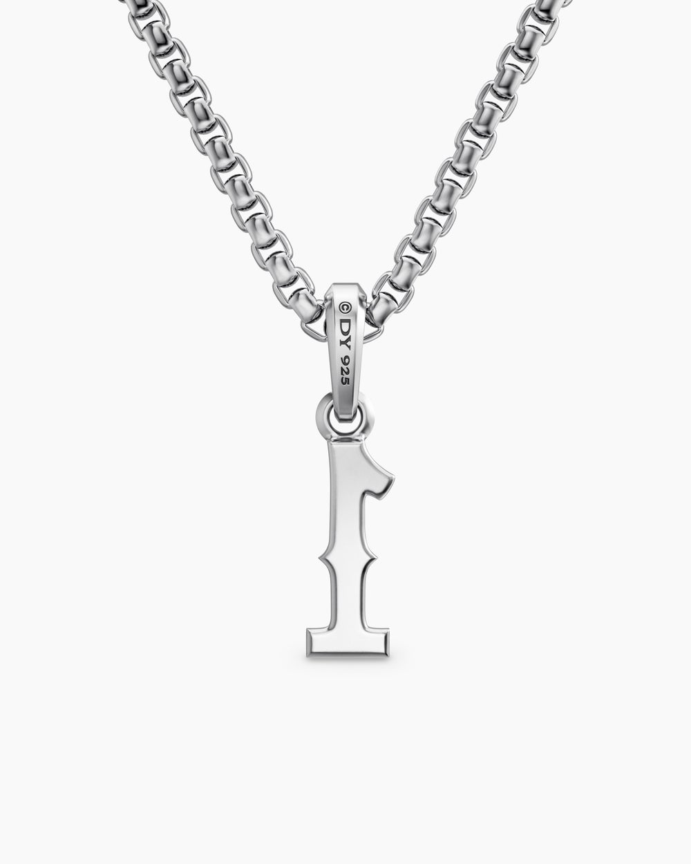 Mens Number One Amulet in Sterling Silver, 18.6mm