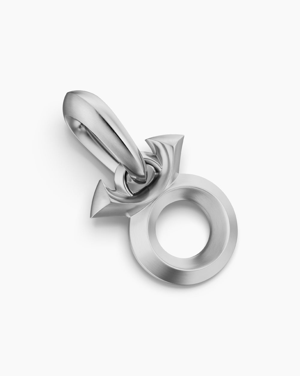 Mens Taurus Amulet in Sterling Silver, 14mm