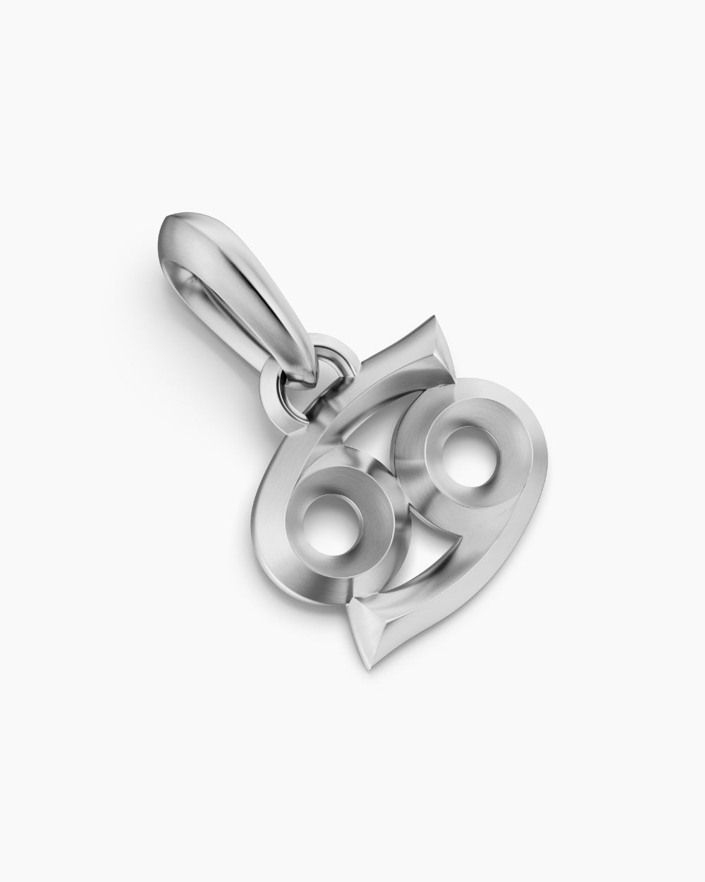 Mens Cancer Amulet in Sterling Silver, 16mm