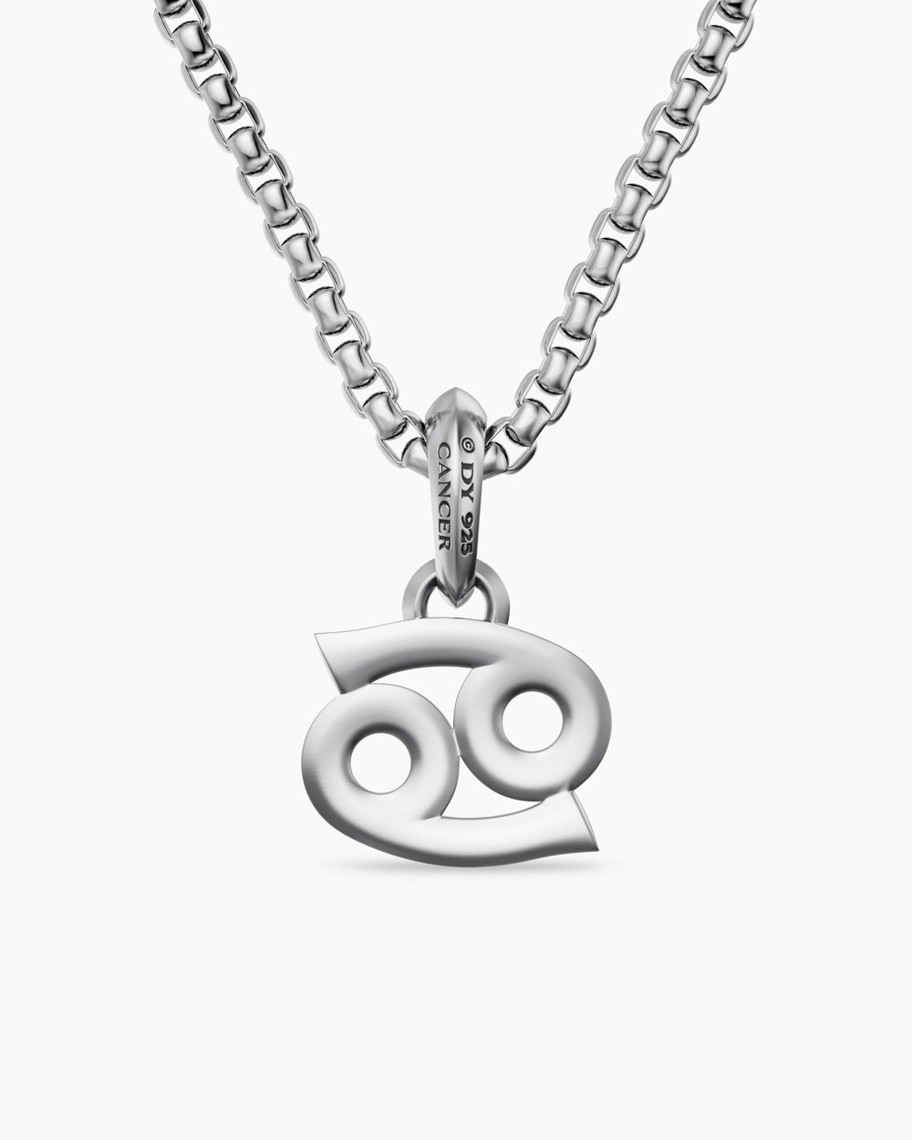 Mens Cancer Amulet in Sterling Silver, 16mm