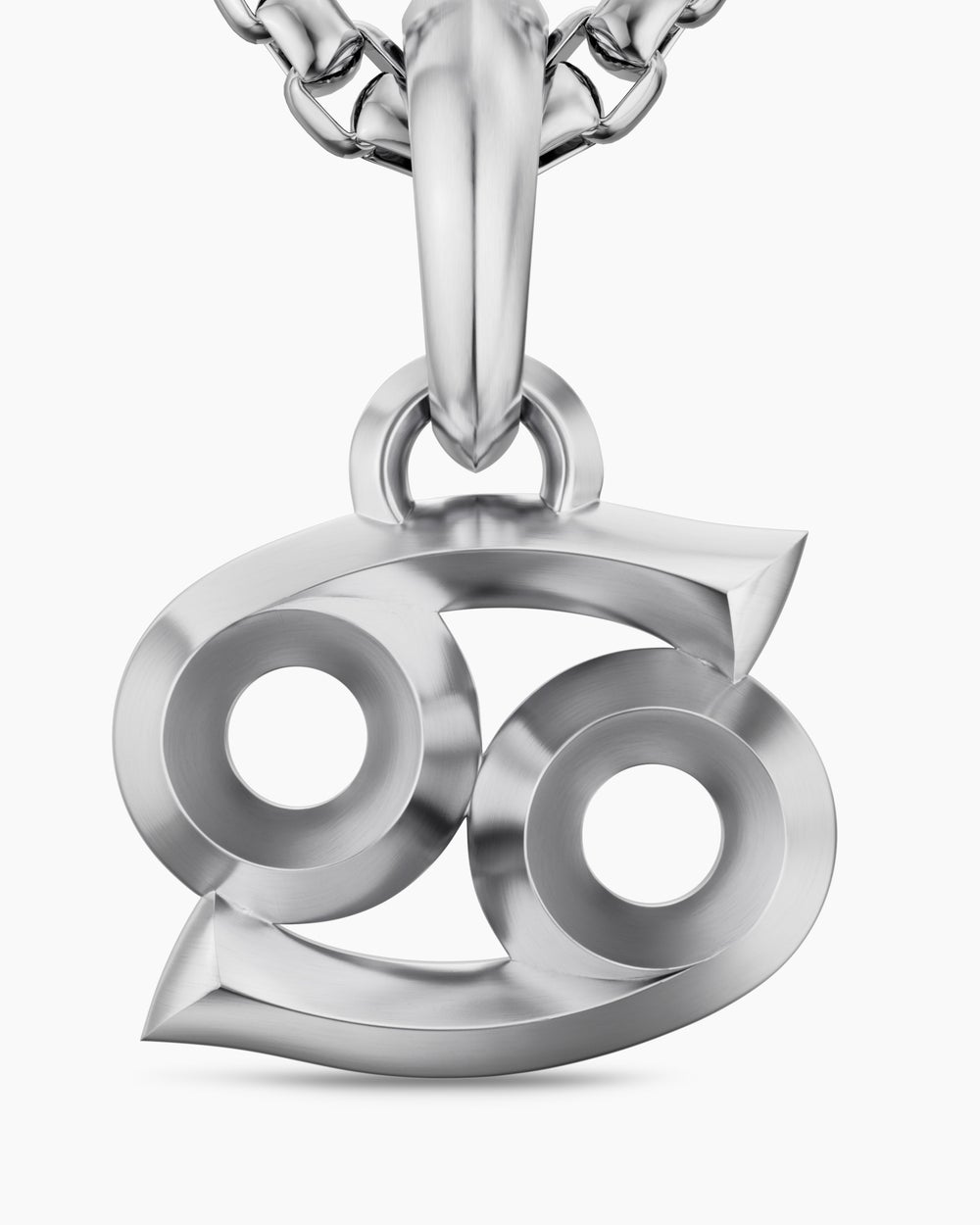 Mens Cancer Amulet in Sterling Silver, 16mm