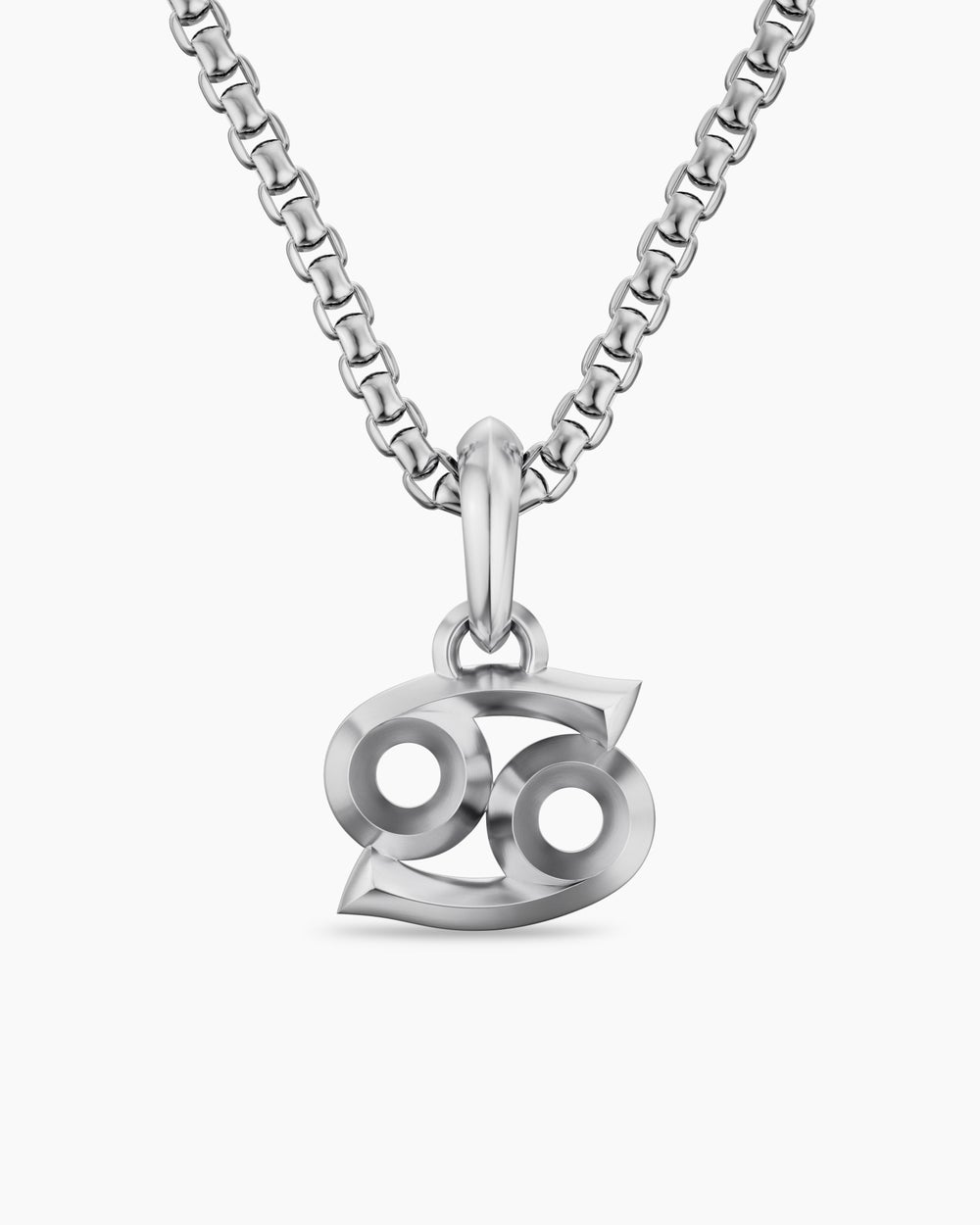 Mens Cancer Amulet in Sterling Silver, 16mm
