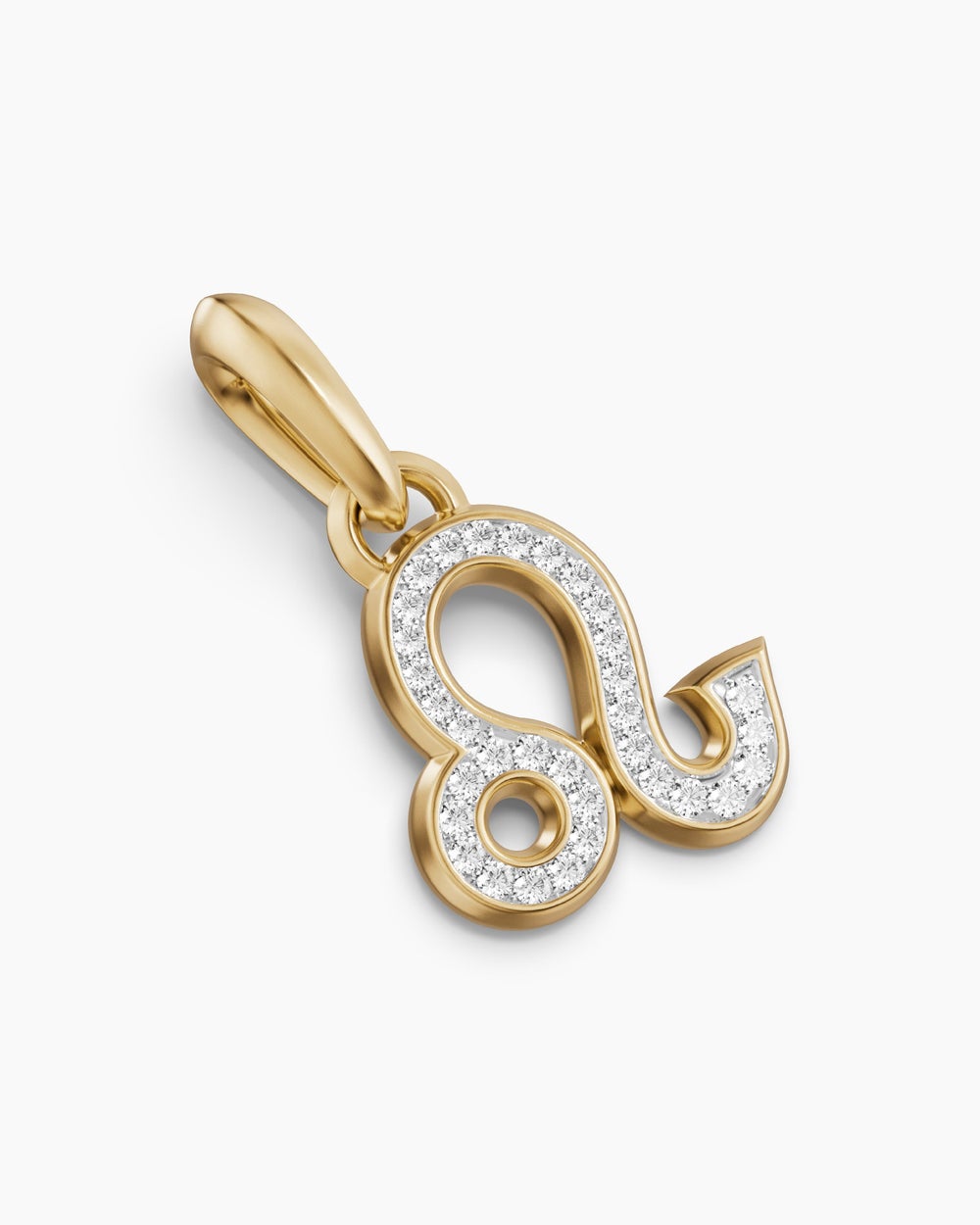 Amulette Lion en or jaune 18 carats avec diamants, 20 mm hommes