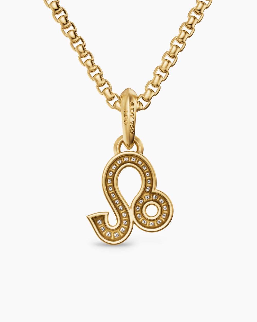 Amulette Lion en or jaune 18 carats avec diamants, 20 mm hommes