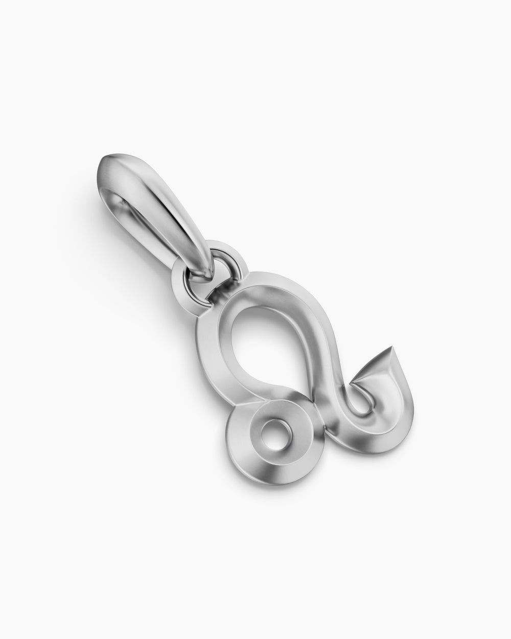 Mens Leo Amulet in Sterling Silver, 19.8mm
