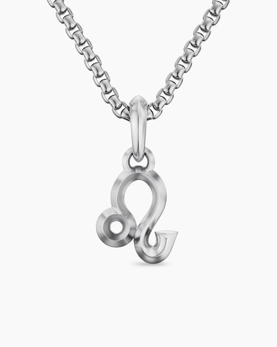 Leo Amulet in Sterling Silver, 19.8mm