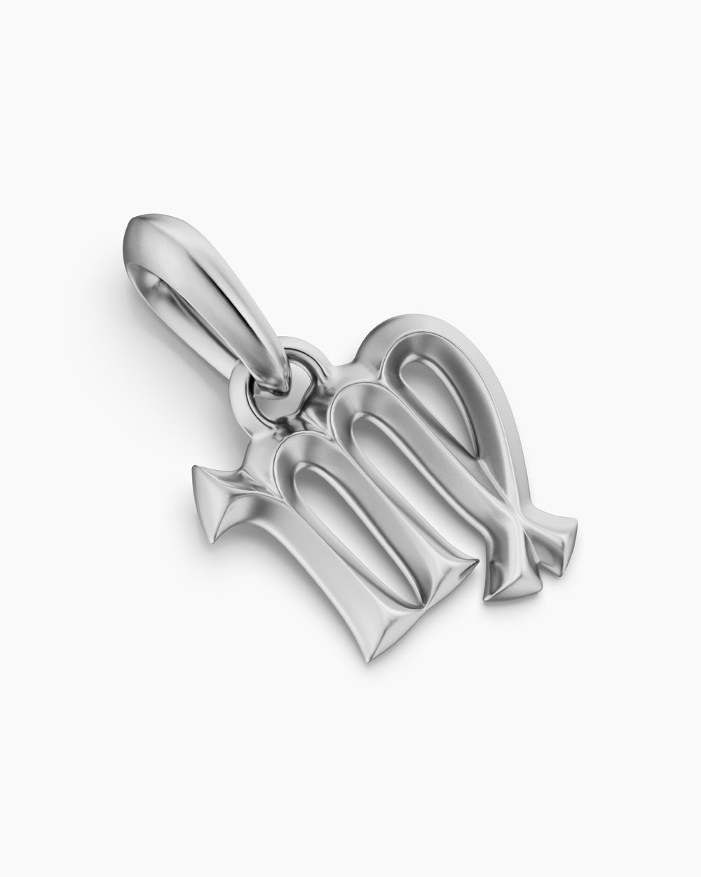 Mens Virgo Amulet in Sterling Silver, 18.2mm