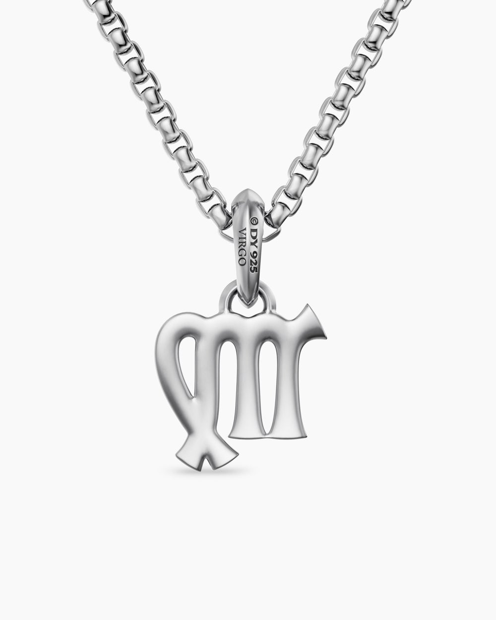 Mens Virgo Amulet in Sterling Silver, 18.2mm