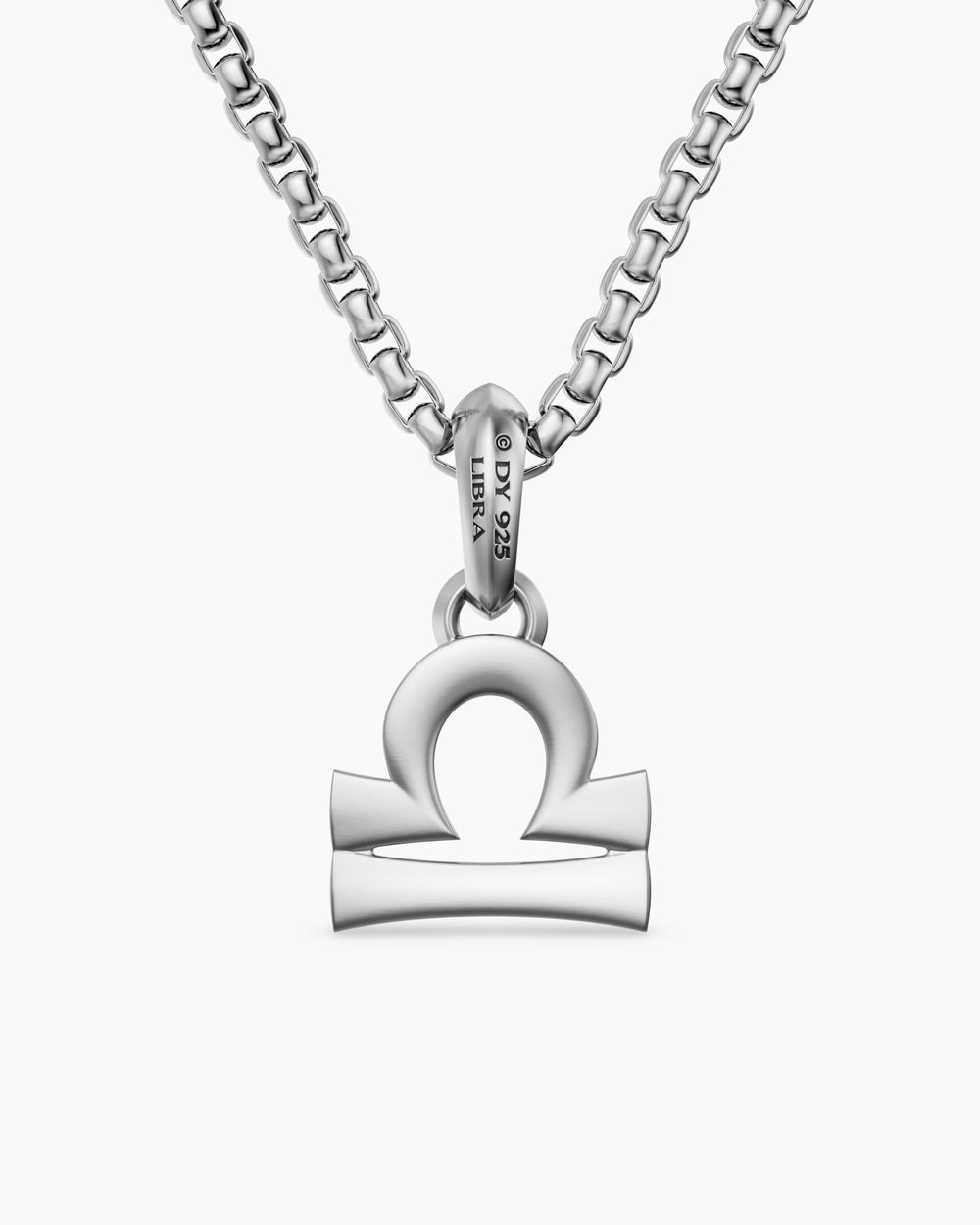 Mens Libra Amulet in Sterling Silver, 17.4mm