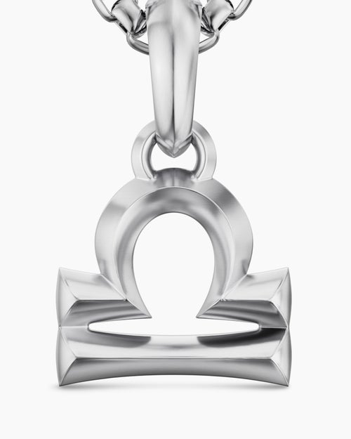 Mens Libra Amulet in Sterling Silver, 17.4mm