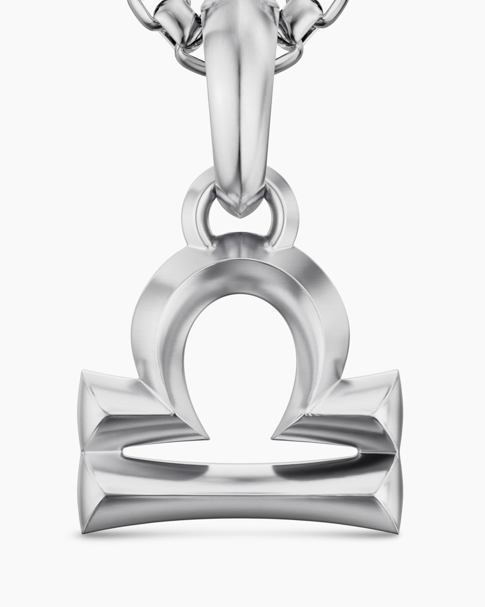 Mens Libra Amulet in Sterling Silver, 17.4mm