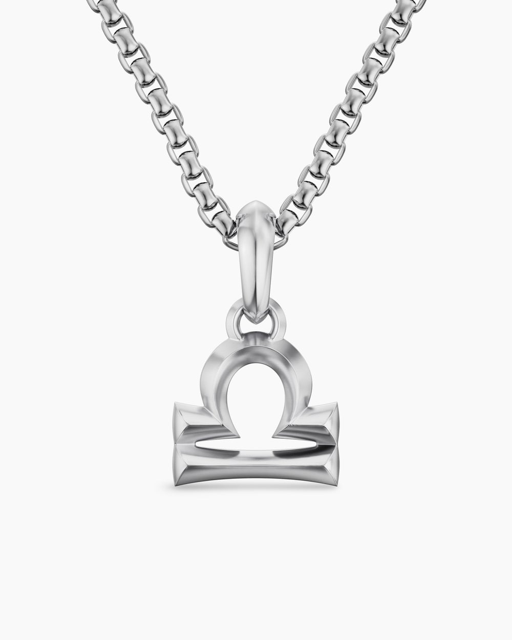 Mens Libra Amulet in Sterling Silver, 17.4mm
