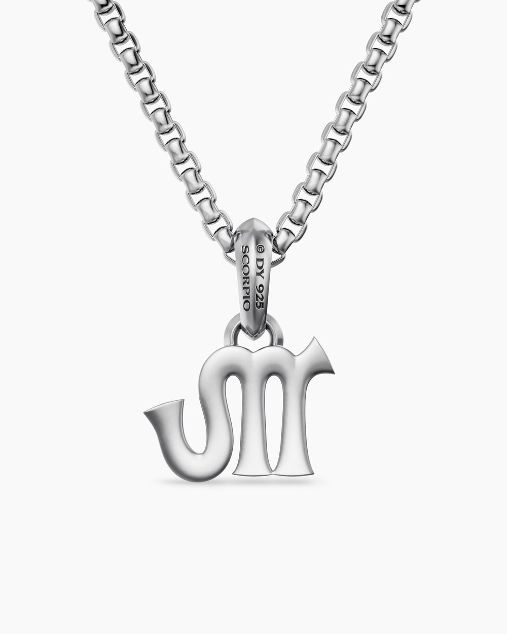 Mens Scorpio Amulet in Sterling Silver, 15.7mm
