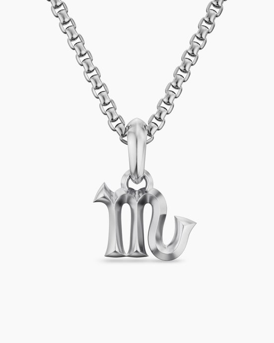Scorpio Amulet in Sterling Silver, 15.7mm