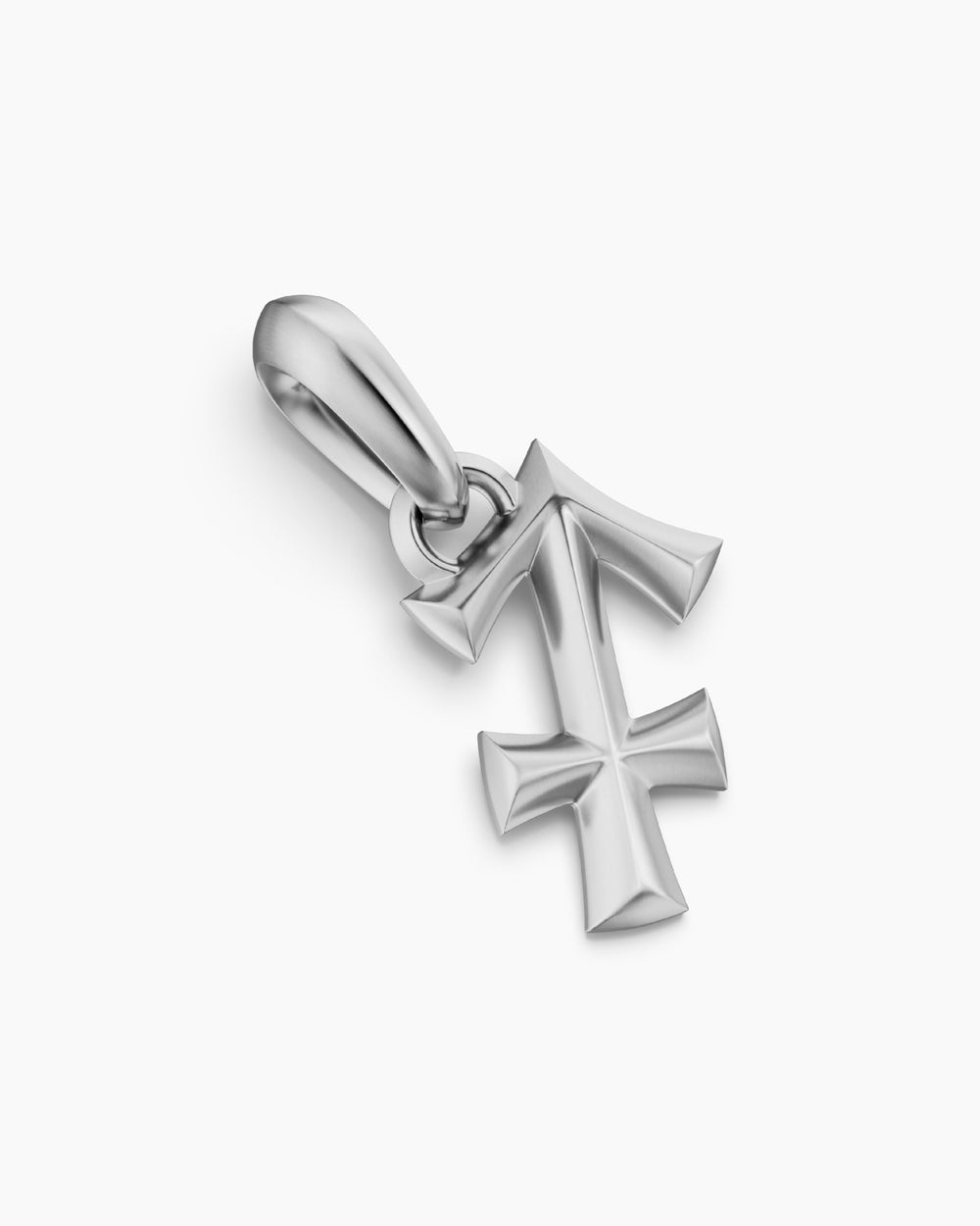 Mens Sagittarius Amulet in Sterling Silver, 19.6mm