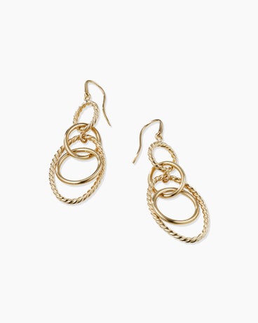 Mobile Chain Link Drop Earrings in 18K Yellow Gold, 37mm