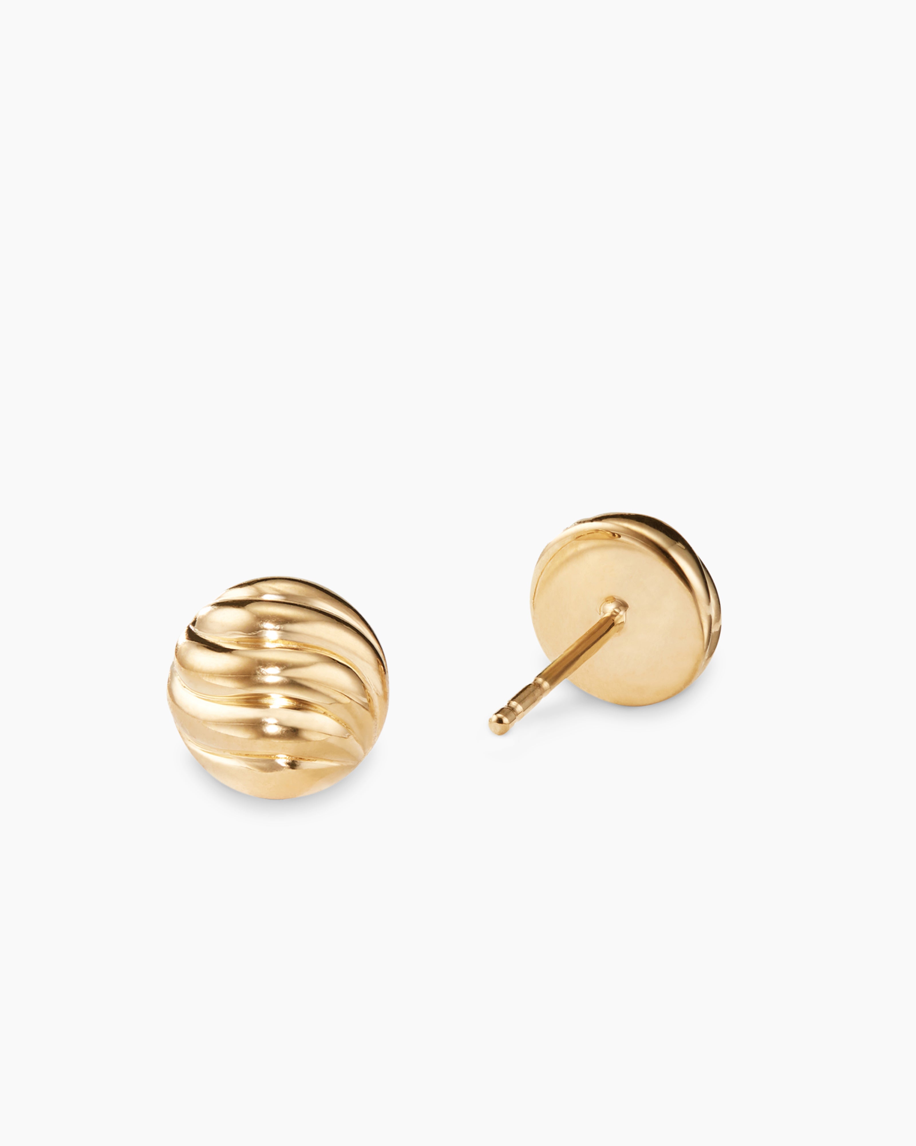Finely Detailed Everyday Wear 22KT Gold Studs