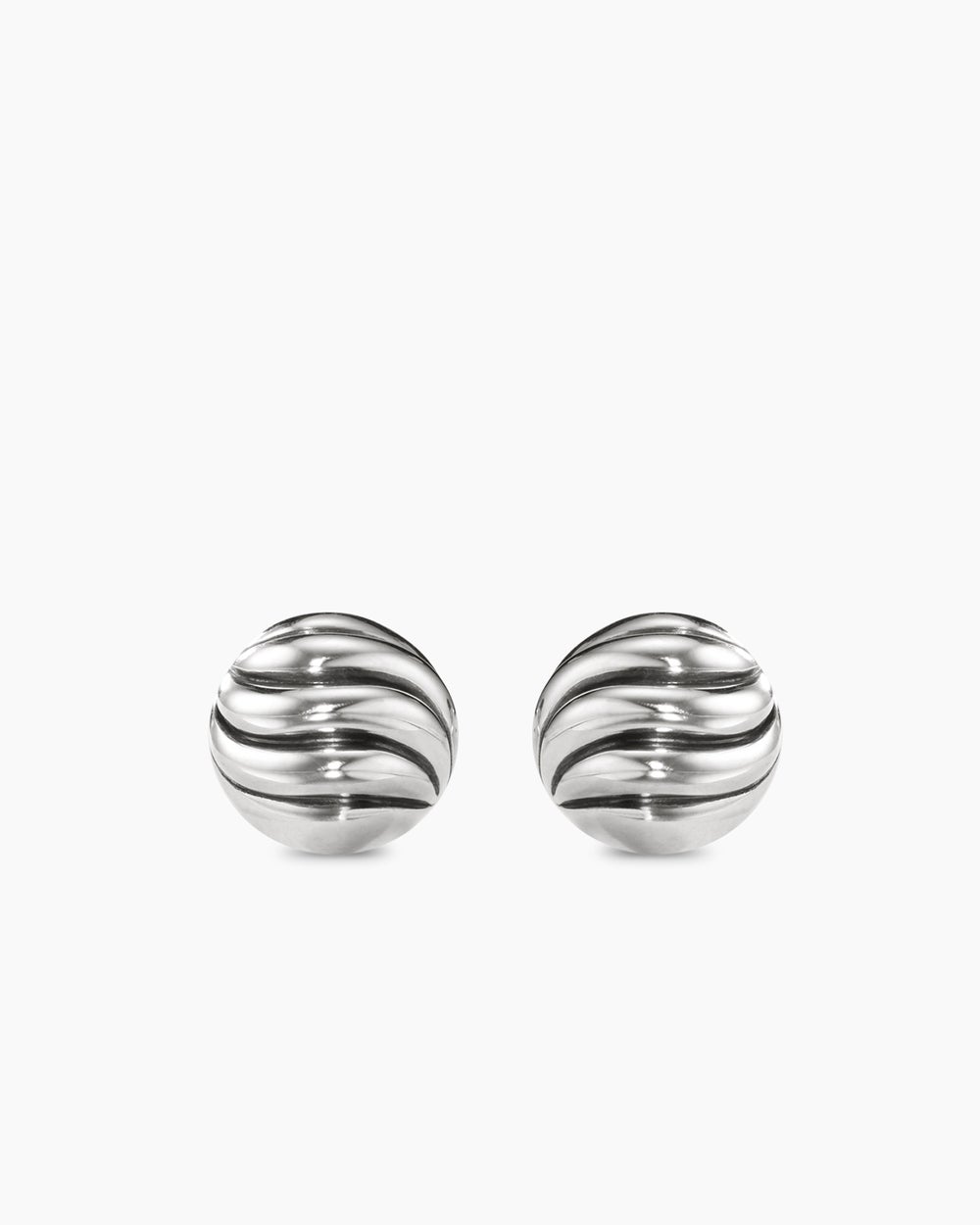 Clous d’oreilles Sculpted Cable en argent sterling, 8 mm femmes