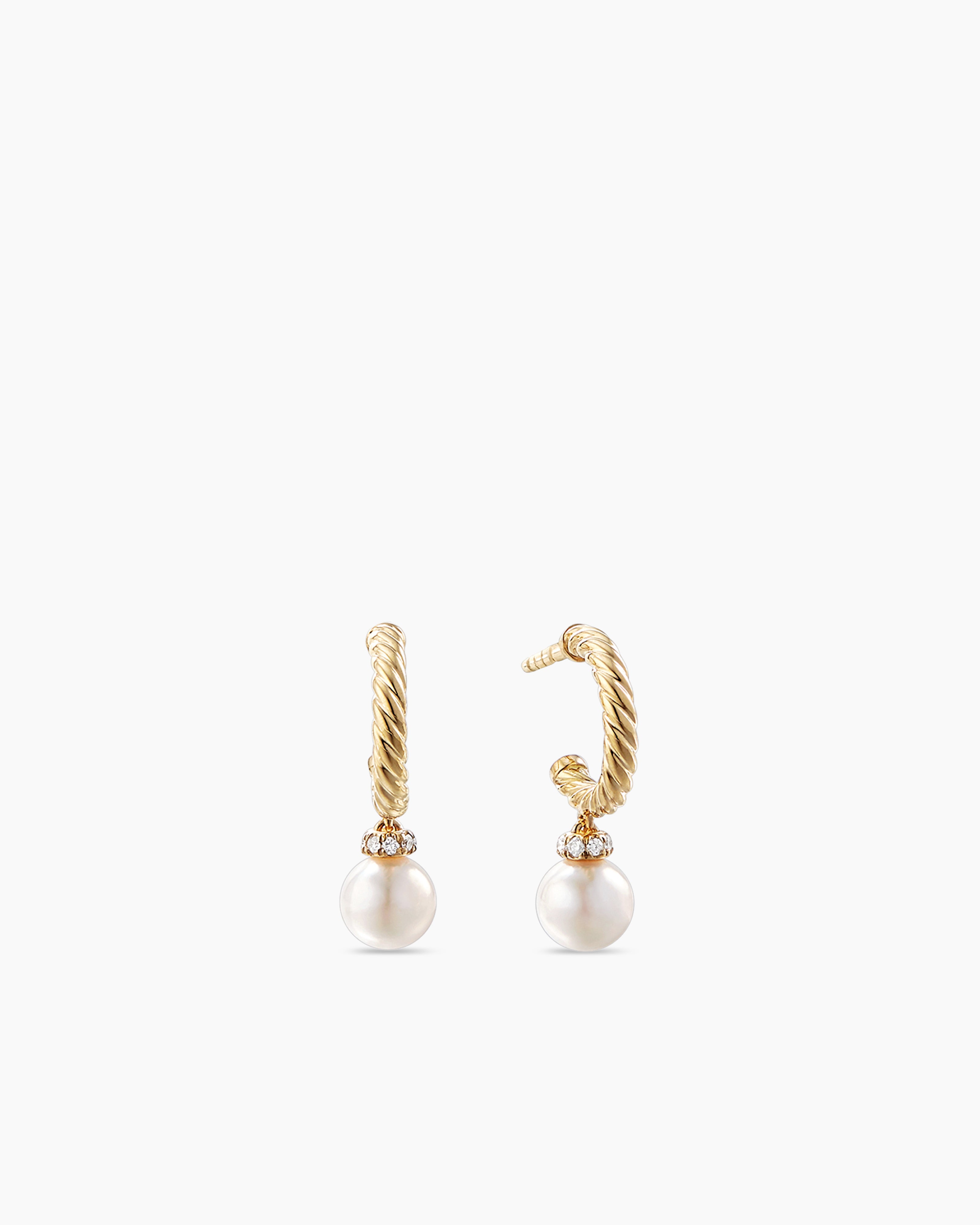 David Yurman Helena Pearl Drop Earrings