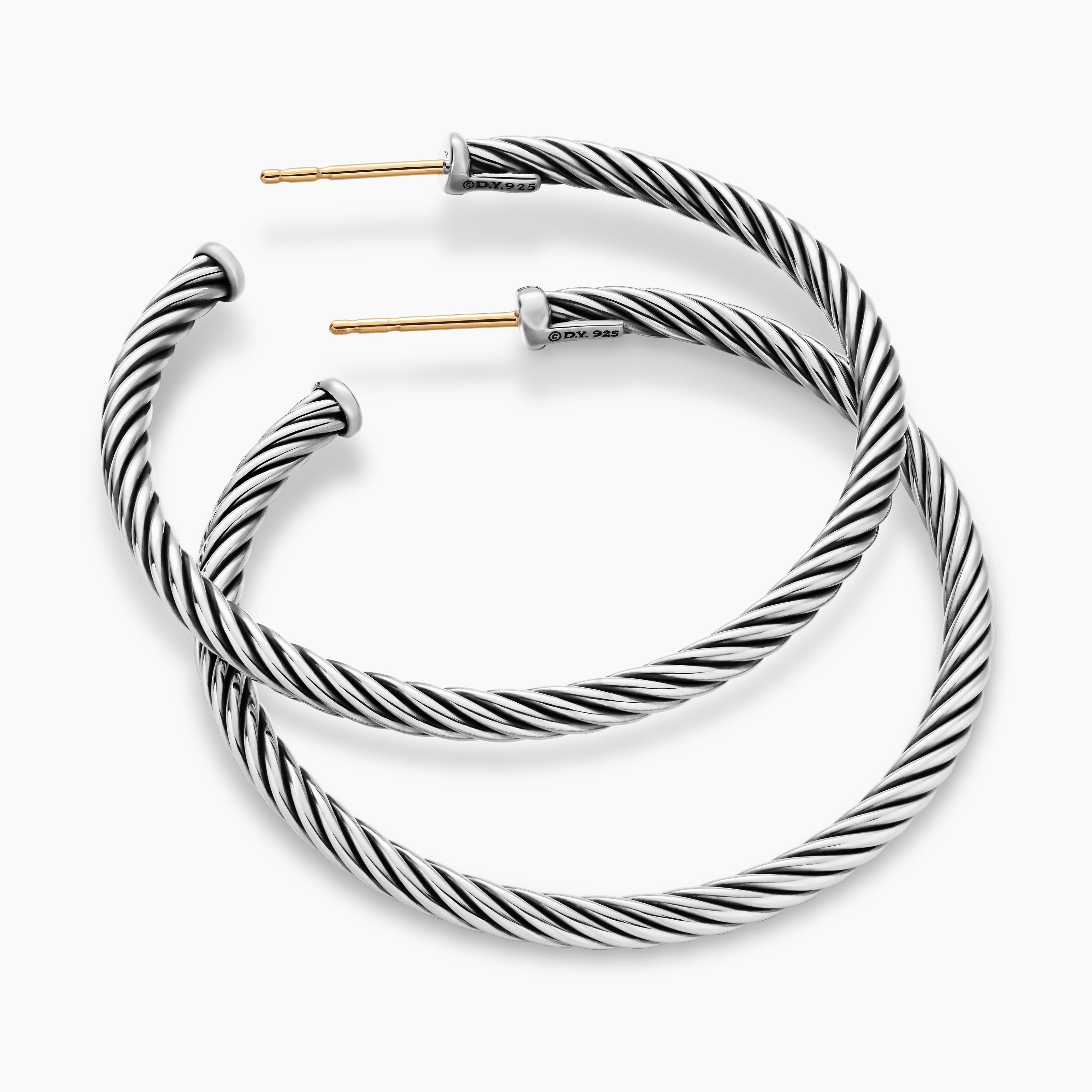 David yurman cable on sale classics hoop earrings